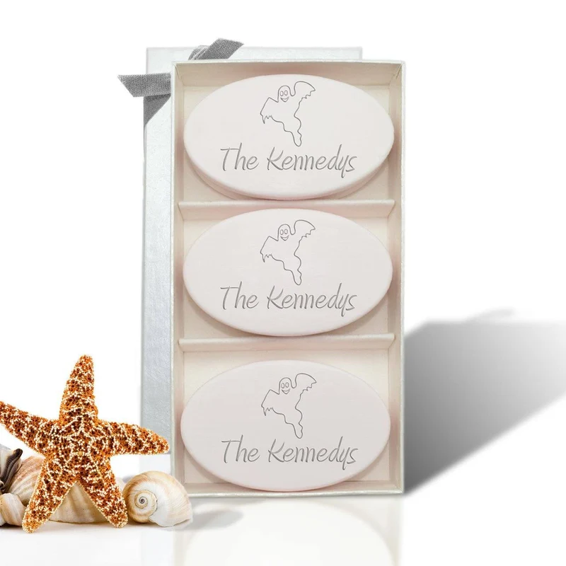Happy Ghost Satsuma Soap Trio - Personalized