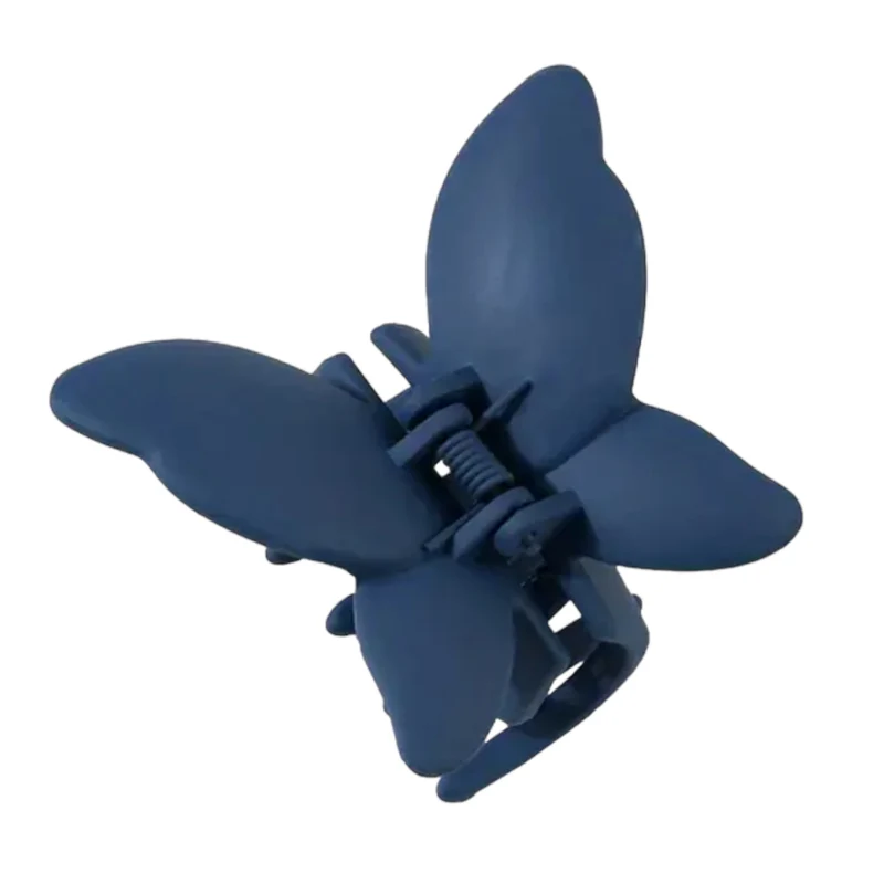 Pince À Cheveux Papillon 1 Pièce Minimaliste Solide Pince Banane Couvre-Chef Élégant Antidérapant Accessoire De Coiffure