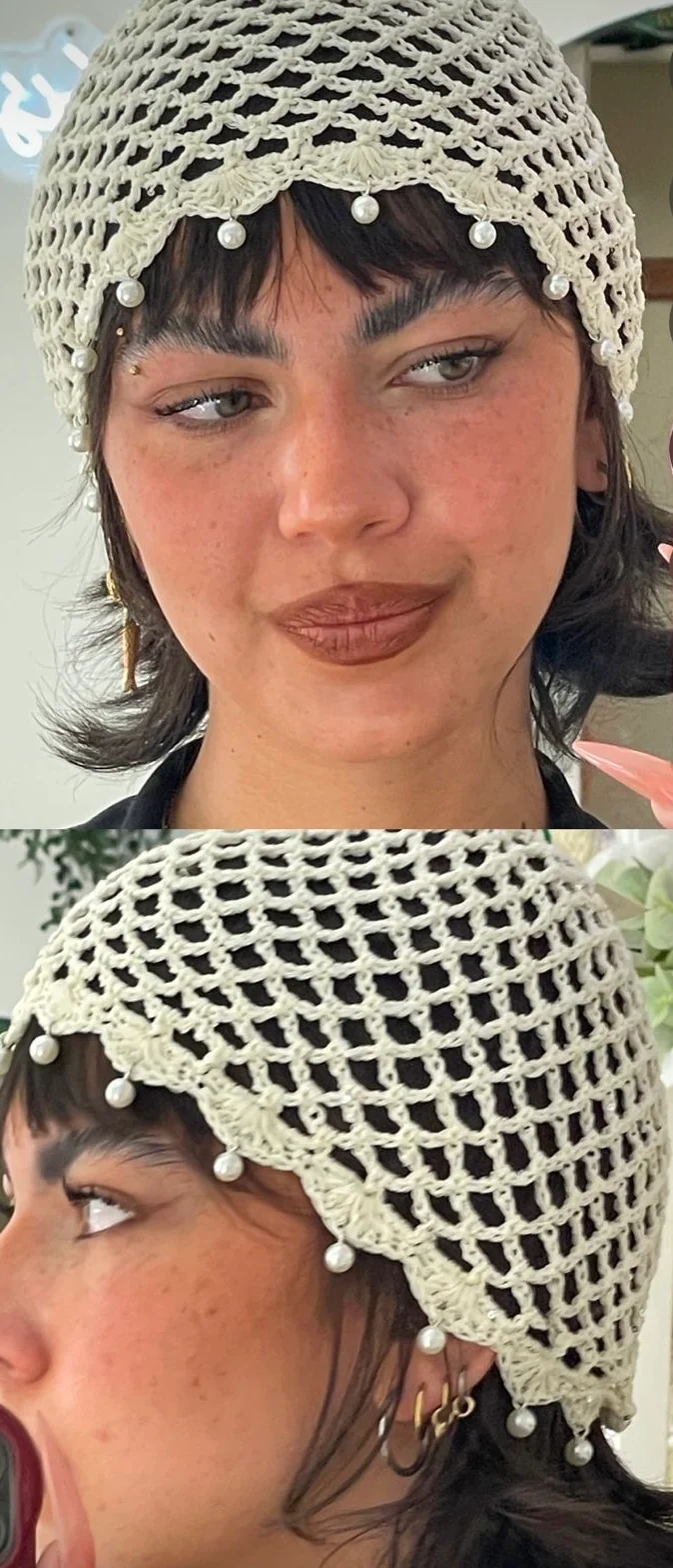 Bonnet crochet NÉA