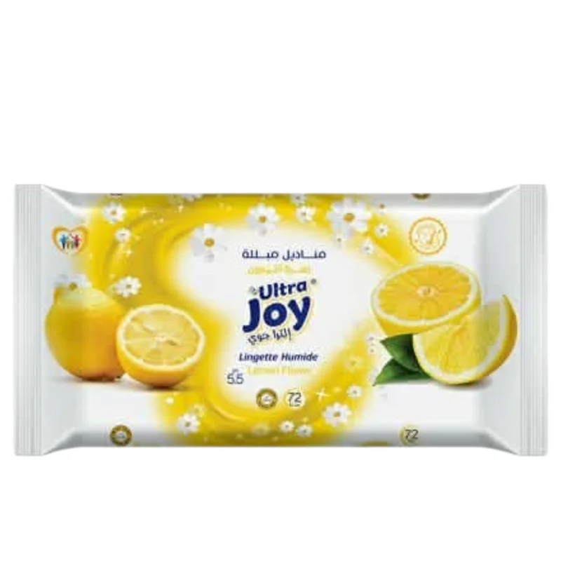 Ultra Joy Lingettes Humides Parfum Citron 72pièces