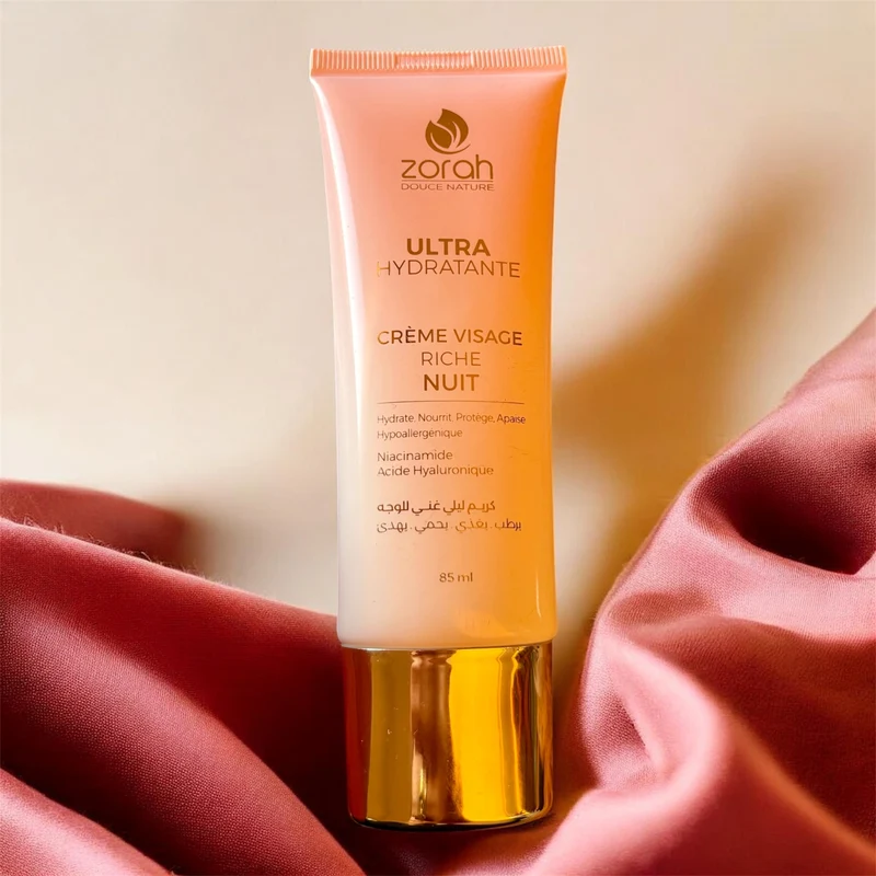 Zorah- Crème Visage Riche Nuit Ultra Hydratante ✨