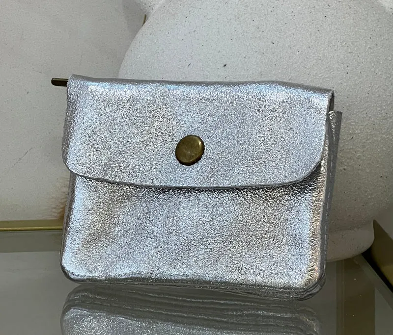 GINA argent petit porte monnaie