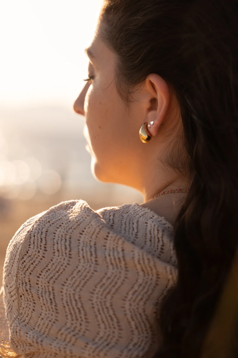 MELANIE boucles en forme de goutte