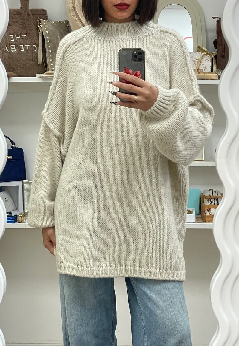 ELISE pull col droit