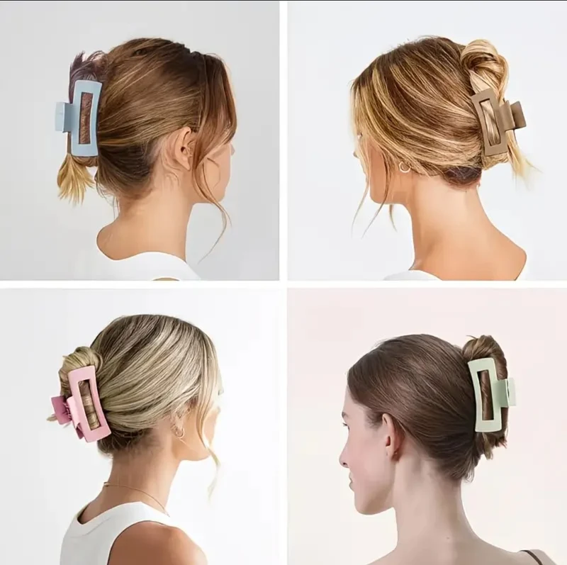 1pcs Nouvelles Épingles À Cheveux Tempérament Clip Requin Pince À Cheveux Coiffure Clip Arrière De La Tête