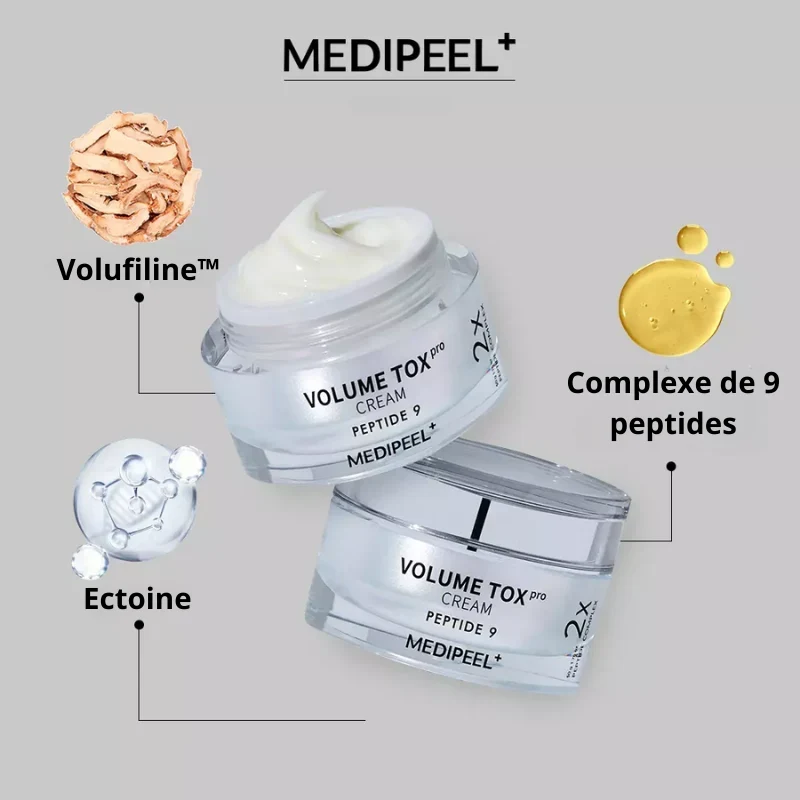 Crème anti-âge 9 peptides Volume Tox