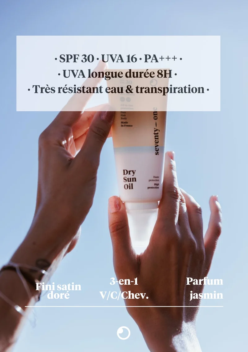 Dry Sun Oil SPF30 3-en-1 visage corps cheveux