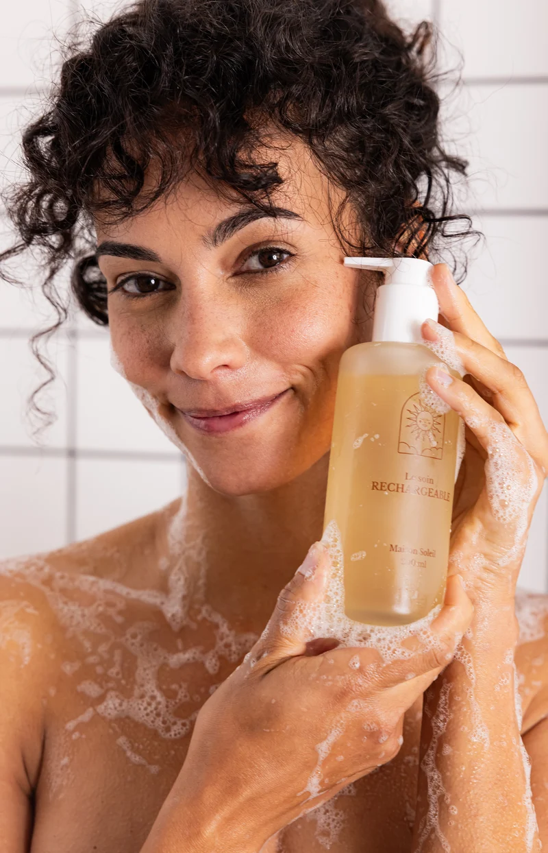 Gel lavant doux bio & recharge - Flacon transparent - Corps