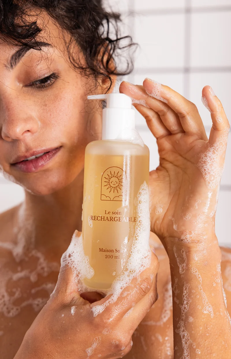 Gel lavant doux bio & recharge - Flacon transparent - Corps