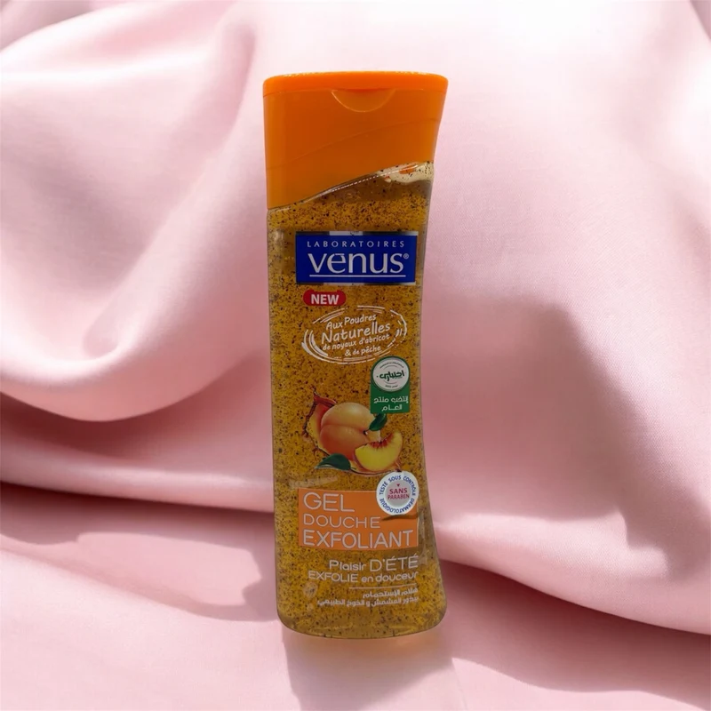 Venus- Gel douche exfoliant abricots & pêche 🍑