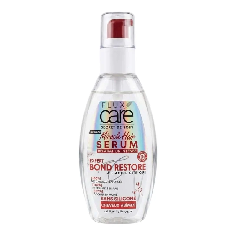 Flux Care Miracle Hair Sérum Bond Restore – Réparation Intense – Sans Silicone