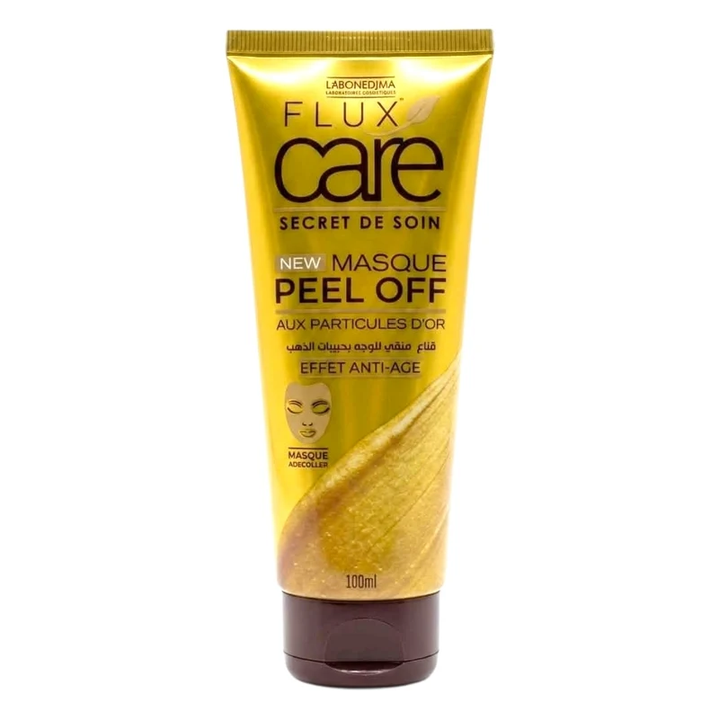 Flux Care Masque Peel-Off Visage Aux Particules D’Or – Effet Anti-Âge