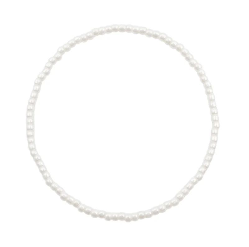 Collier Ras-De-Cou Fin En Perles Blanches Nacrées
