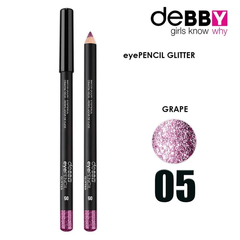 Debby Matita Occhi Glitter 5 Uva Glitter — Matita occhi