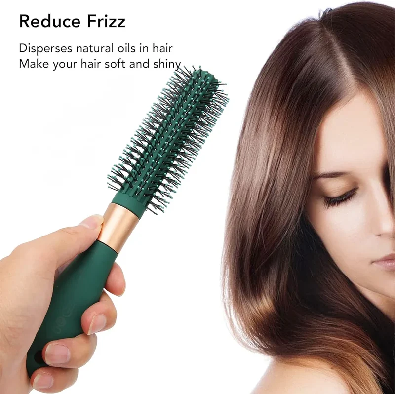 Brosse À Cheveux Ronde Pour Brushing Brosse À Cheveux Ronde Professionnelle Avec Poignée Confortable Pour Le Coiffage Et Le Volume De Soufflage Peigne De Toilettage Pour Salon À(Brosse Ronde)