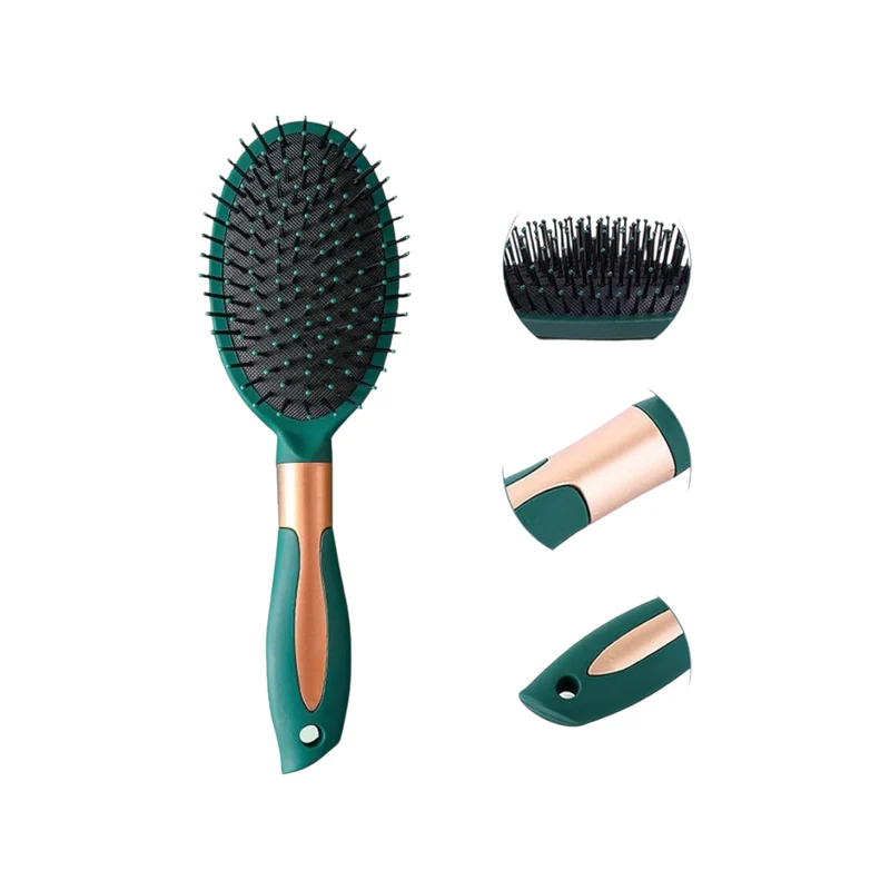 Brosse Démêlante Brosse De Massage À Coussin D'Air Outil De Coiffage Manche Mat Confortable Pour Cheveux Lisses Et Bouclés Utilisable Sur Cheveux Mouillés Et Secs.