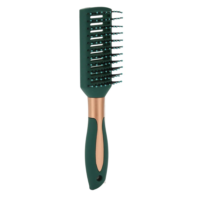 Brosse À Cheveux À Neuf Rangées Peigne À Nervures De Massage Design Creux Polyvalent Pour Peigne À Nervures De Salon De Coiffure
