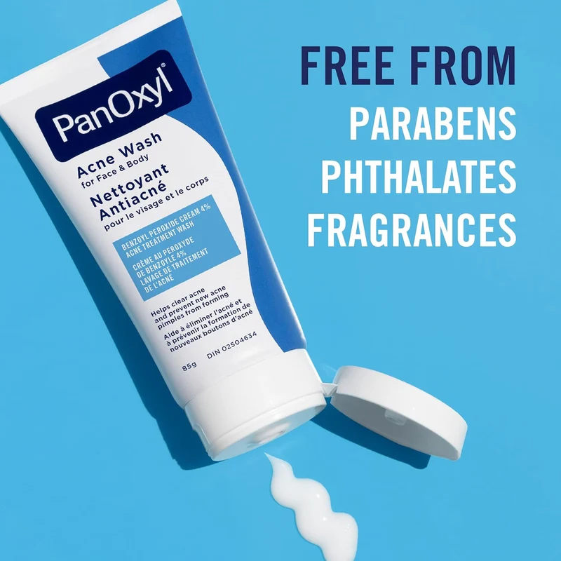 Panoxyl Acne Creamy Wash Nettoyant Anti Acné Au Peroxyde De Benzoyle 4% Le Visage Et Corps