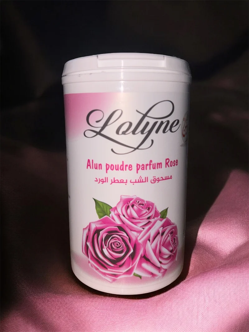Lolyne – Talc poudre Alun parfum Rose