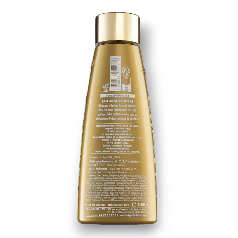 LAIT SOLAIRE Vitaminé SPF10 Faible Protection