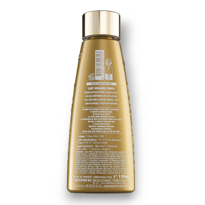 LAIT SOLAIRE Vitaminé SPF20 Protection Moyenne