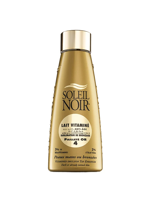 LAIT Vitaminé 4 Pailleté Or SUBLIMATEUR DE BRONZAGE