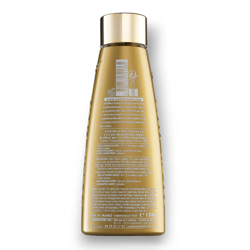 LAIT Vitaminé 4 Pailleté Or SUBLIMATEUR DE BRONZAGE