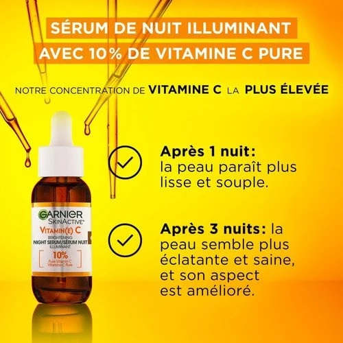 Garnier Skin Active Sérum De Nuit À La Vitamine-C