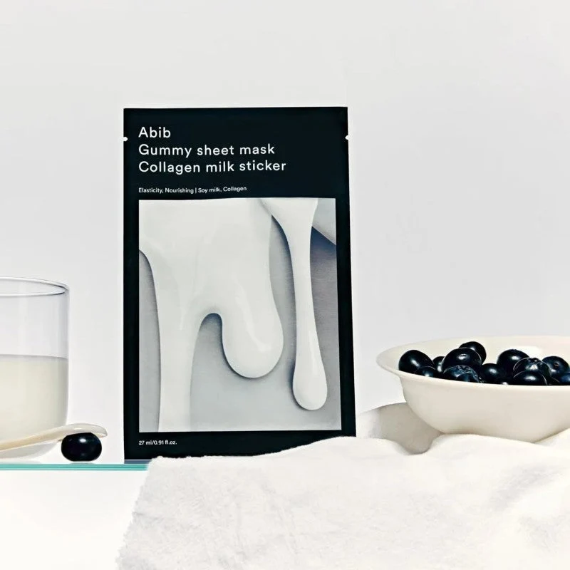 Abib Gummy Collagene Milk Sticker Maschera in Tessuto 27 ml — Maschera viso