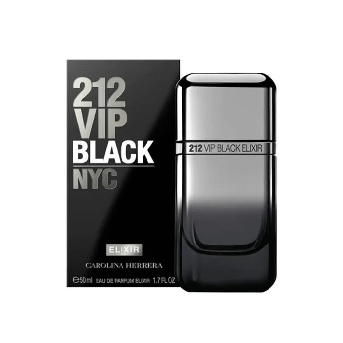 Carolina Herrera 212 VIP Black Eau de Parfum Elixir Uomo 50ml — Eau de Parfum