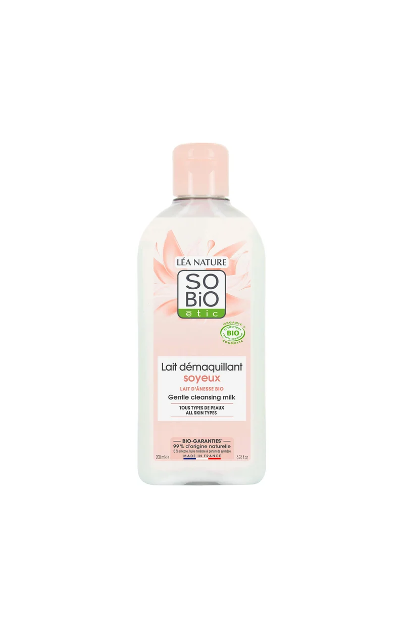 Laits démaquillants soyeux bio - Lait d'ânesse - 2 x 200 ml
