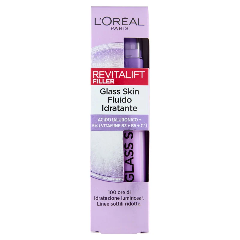 L'Oréal Paris Revitalift Filler Pelle di Vetro Fluido Idratante 50 ml — Fluido viso