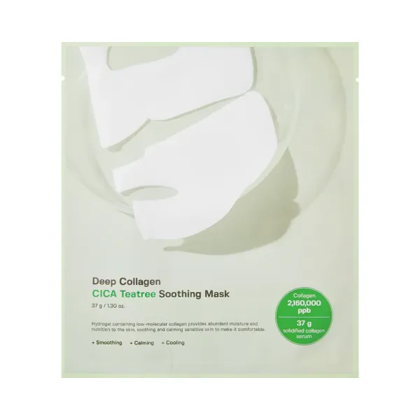 Sungboon Editor Deep Collagene Cica Tea Tree Maschera Hydrogel Lenitiva 37g — Maschera hydrogel
