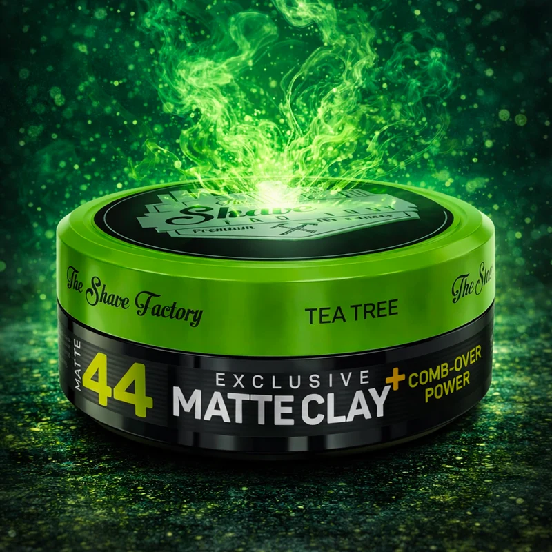 The shave factory Exclusive Matte Clay 44 Comb-Over Power 150 ml — Cera per capelli