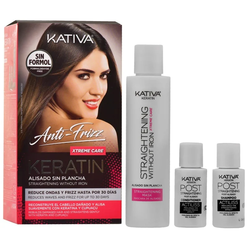 Kativa Alisado Keratin Xtreme Care Kit lisciante per capelli — Kit lisciante per capelli