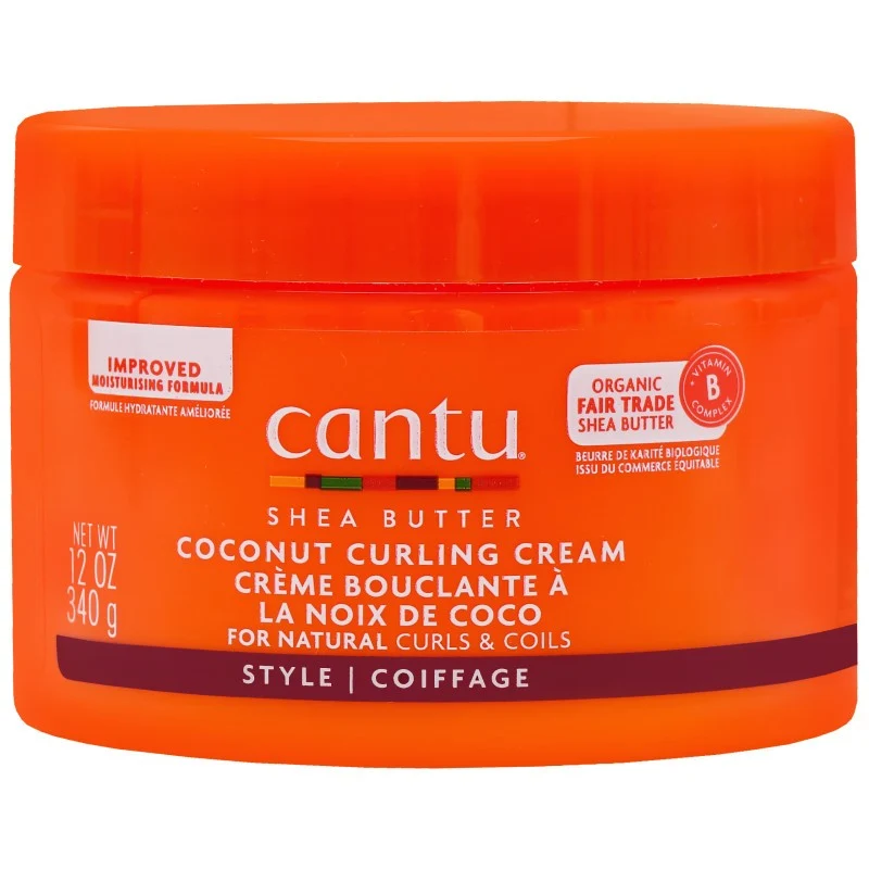 Cantu Burro di Karité e Cocco 340 g — Crema per Capelli Ricci