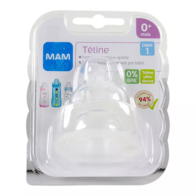 MAM Tettarelle Silicone Flusso Lento 2 pezzi — Tettarella
