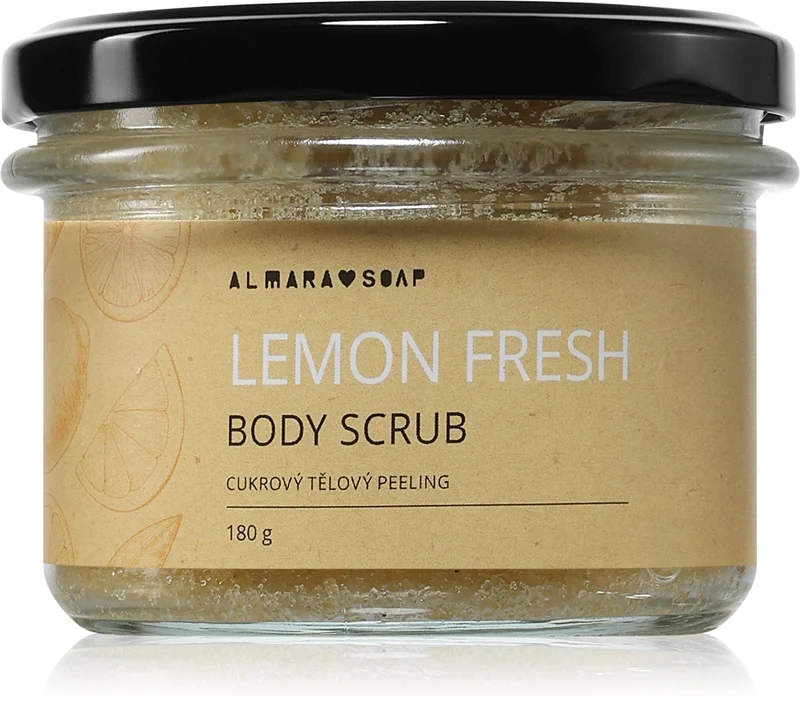 Almara Soap Lemon Fresh Anticellulite 180 g — Scrub Corpo allo Zucchero