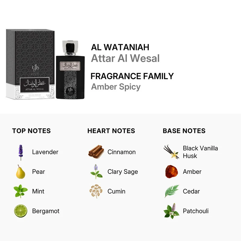 Al Wataniah Attar Al Wesal Eau de Parfum Uomo 100 ml — Eau de Parfum