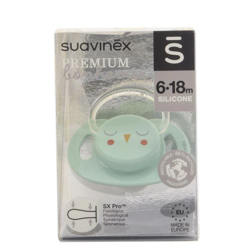 Suavinex Succhietto fisiologico Silicone 6-18 mesi — Succhietto