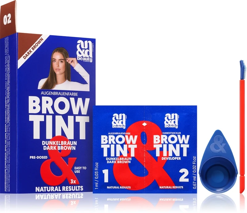 A.N.D. Beauty Brow Tinta Sopracciglia Dark Brown 5 ml — Tintura sopracciglia