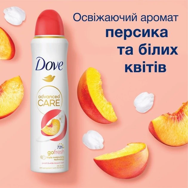 Dove Antitraspirante Peach & White Blossom 150 ml — Deodorante