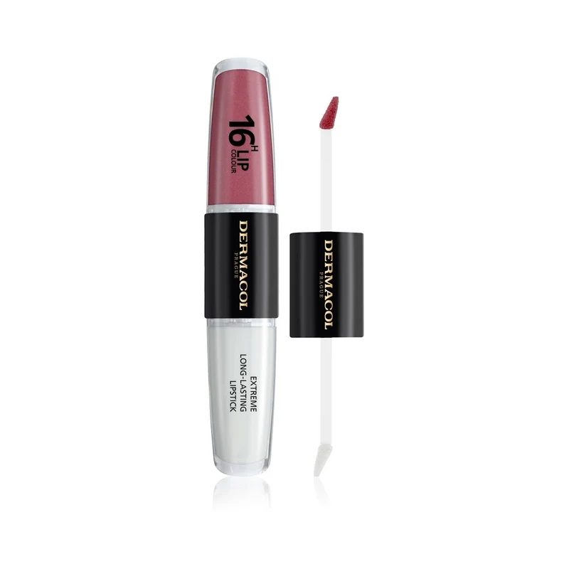 Dermacol Colore E Lucidalabbra Bifasico A Lunga Tenuta 16H Lip Color Extreme Long-Lasting 13 4 + 4 ml — Rossetto liquido