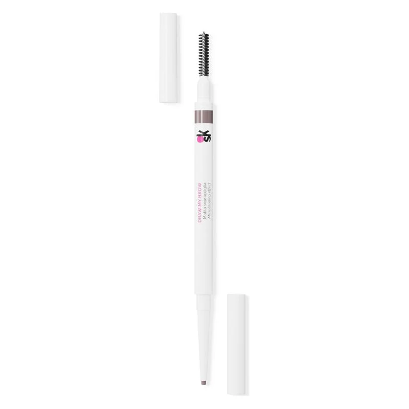 Overskin Draw My Brow Matita Sopracciglia Tratto Sottile 02 Castano Chiaro — Matita sopracciglia