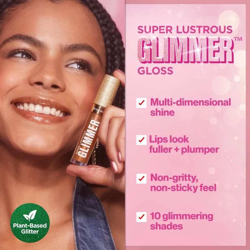 Revlon Super Lustrous Glimmer Gloss 001 Diamon Drama 3,8 ml — Lucidalabbra