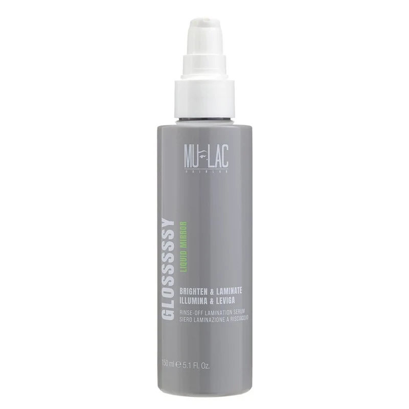 Mulac Glosssssy Liquid Mirror Brighten & Laminate 150 ml — Trattamento capelli