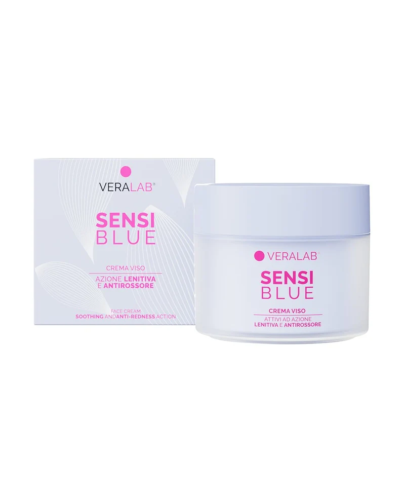 Veralab Sensiblue Crema Viso Ad Azione Lenitiva E Antirossore 45 ml — Crema viso