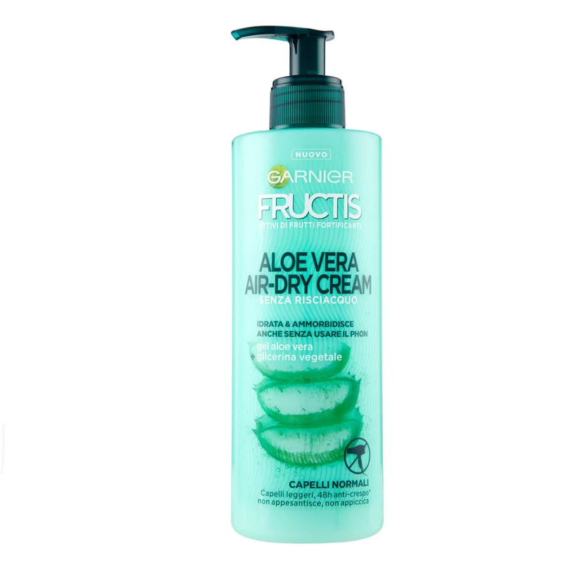 Garnier Fructis Aloe Hydra Bomb Crema Senza Risciacquo 400 ml — Crema capelli air-dry