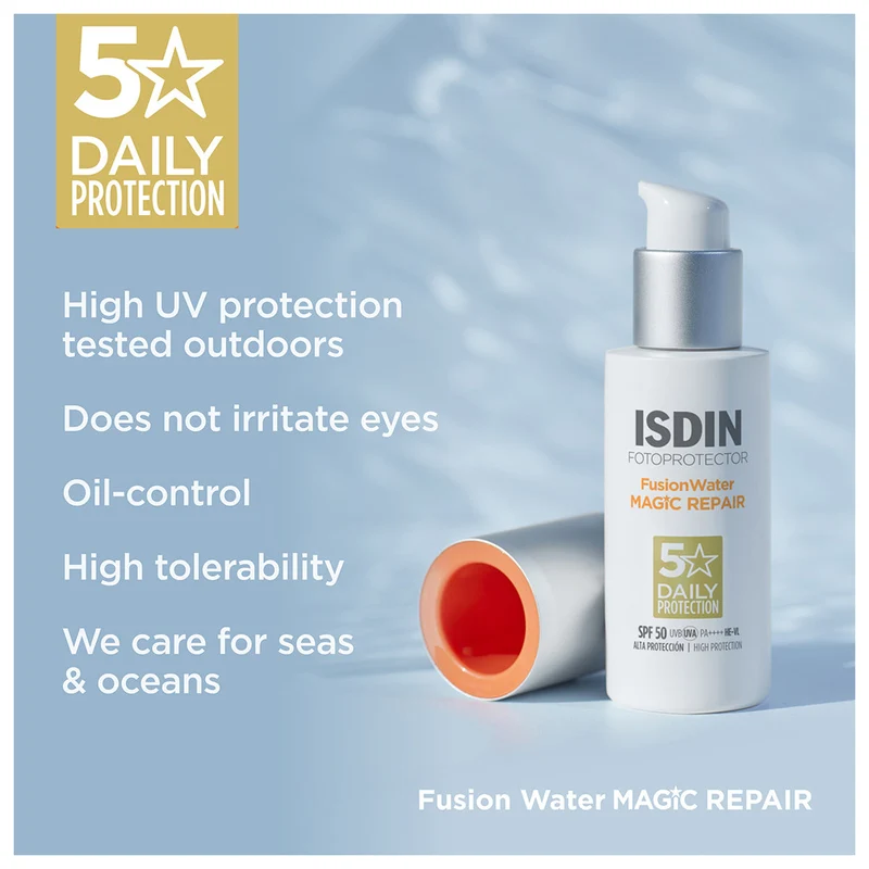 Isdin Fotoprotector Fusionwater Magic Repair SPF 50 50 ml — Solare