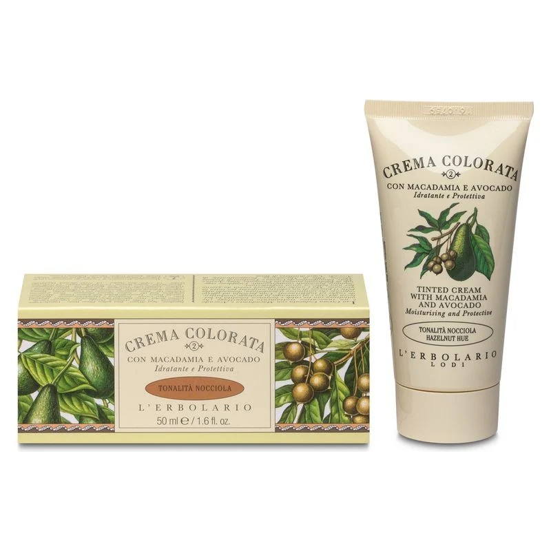 L'erbolario Crema Colorata Con Macadamia E Avocado Nocciola 50 ml — Correttore